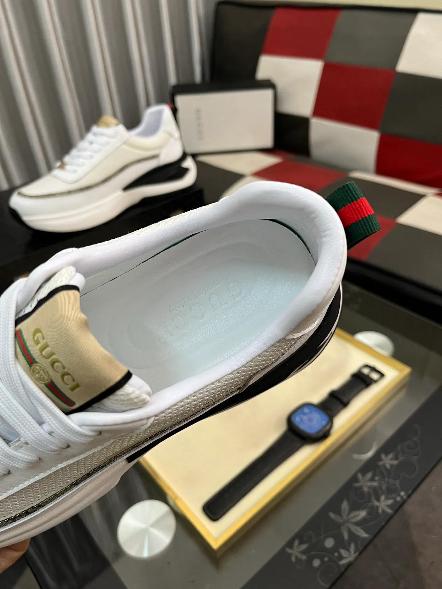 Men's Men's Shoes 💰458 ⌚️⌚️[GUCCI] Gucci men's casual shoes are absolutely popular 🔥The ultimate matching item for trendy men! The charm of super texture is irresistible, the main recommendation, the flower leather color is bright! The upper is made of high-quality brand printed fabric with cowhide, breathable leather lining and wear-resistant rubber sole, noble and elegant! Extremely comfortable🎁🎁You can be as handsome as you want💪 38-443️⃣colors available